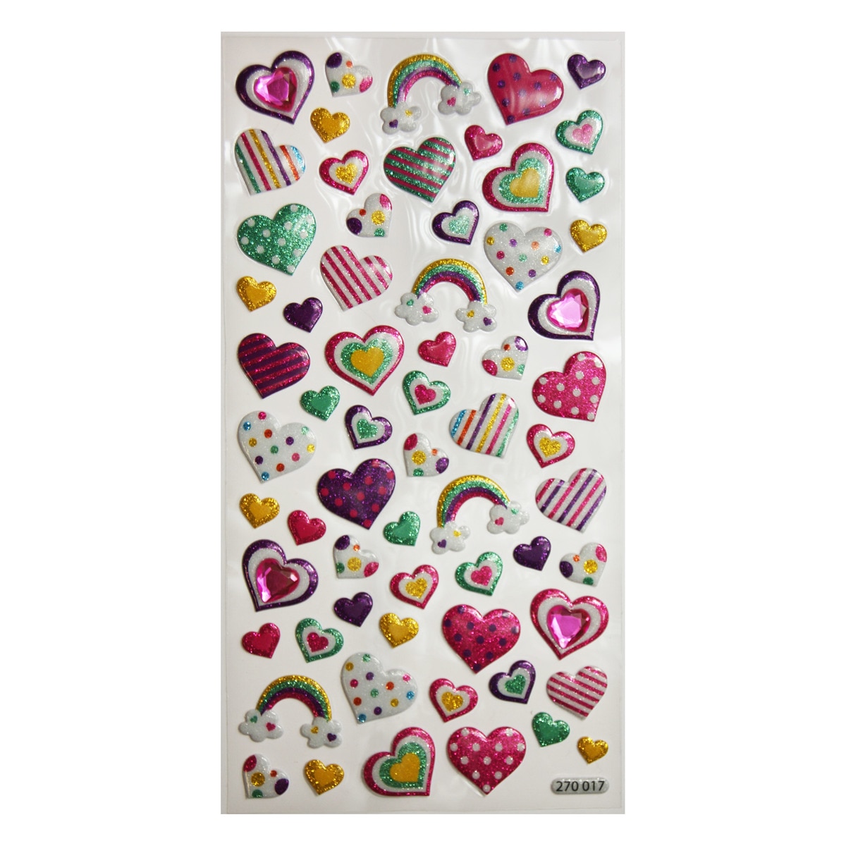 Pegatinas tweeny foamy corazones alegres Global gift multicolor Multicolor-3