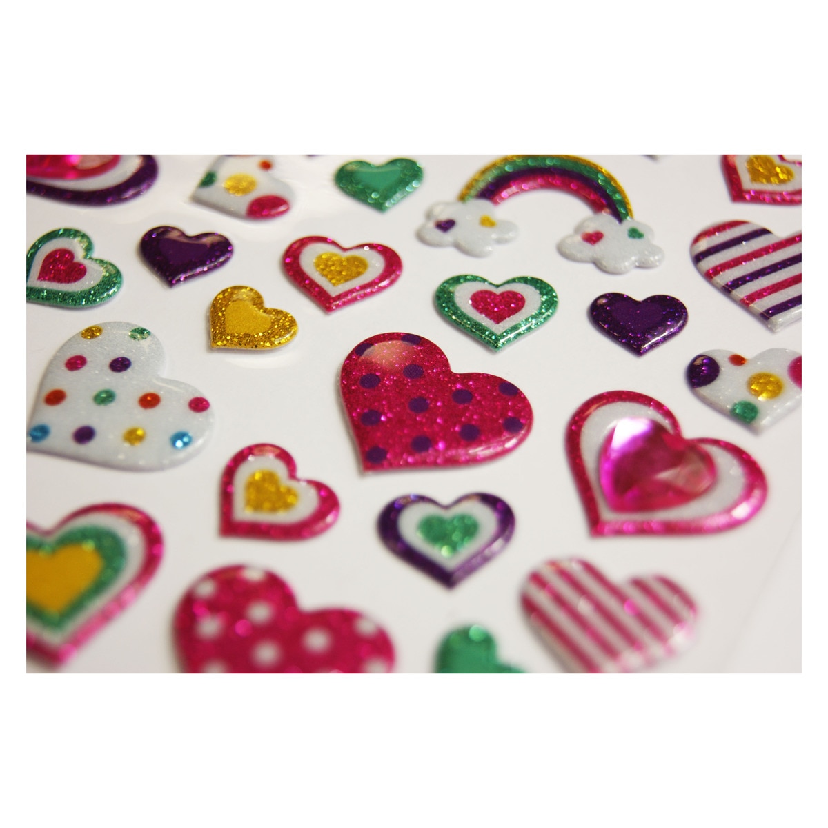 Imagen 0 de Pegatinas tweeny foamy corazones alegres Global gift multicolor