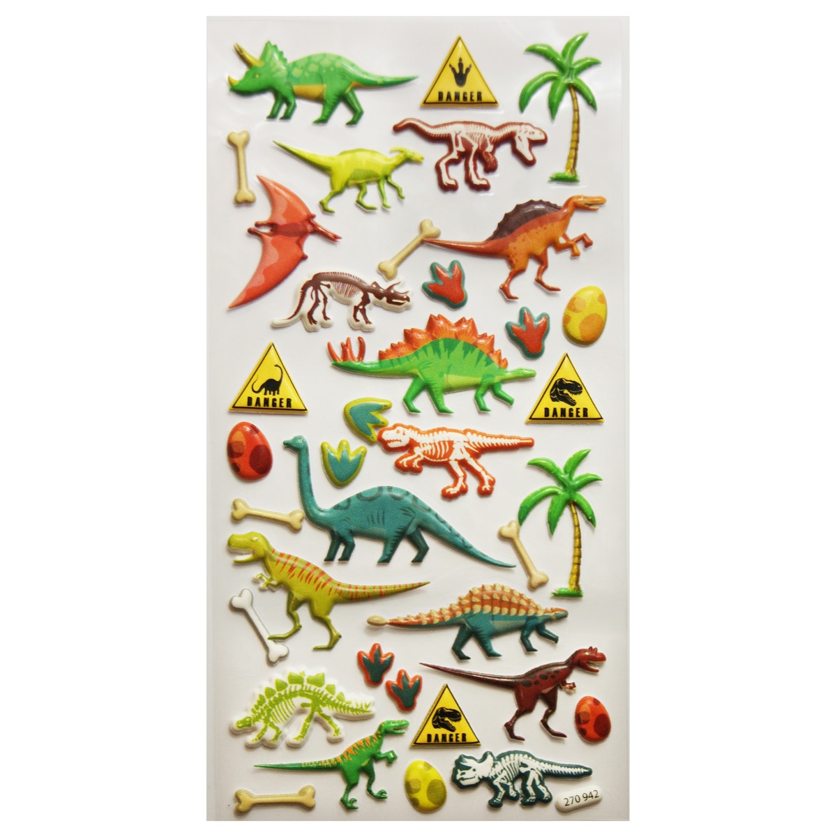 Pegatinas tweeny foamy dinosaurios Global gift multicolor Multicolor-3