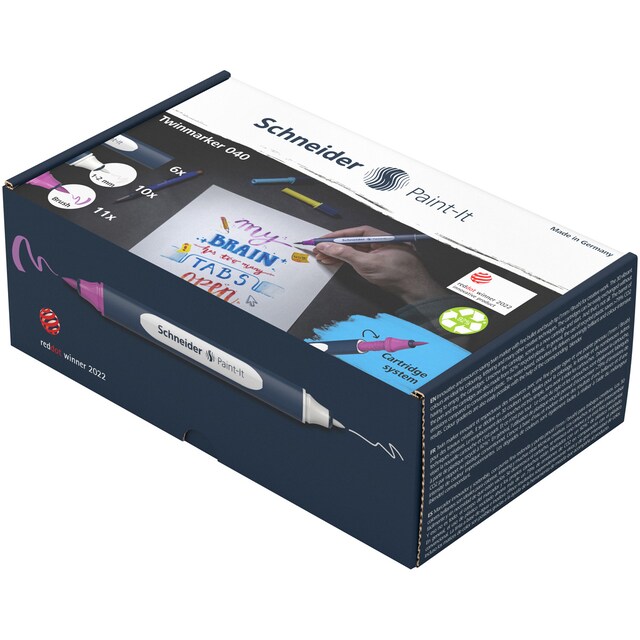Imagen 0 de Caja Twin marker Paint-It 040 - 27 piezas Schneider multicolor