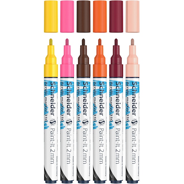 Imagen 0 de Estuche 6 marcadores Paint-it 310 2mm Schneider colores surtidos