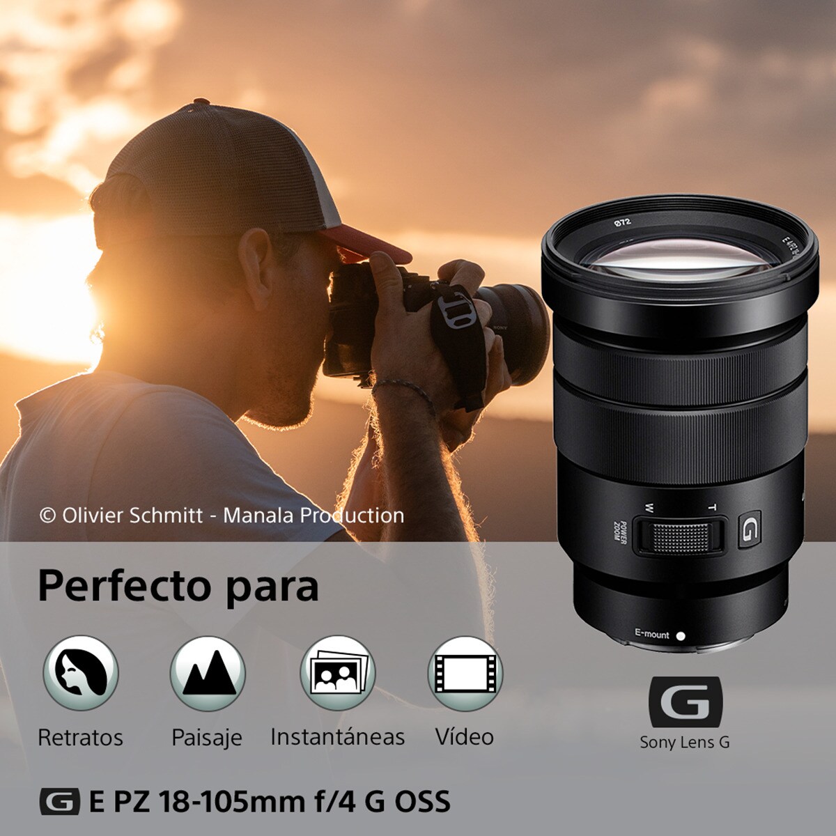 Objetiva Sony E PZ 18-105 mm F/4 G OSS para montagem tipo E 2