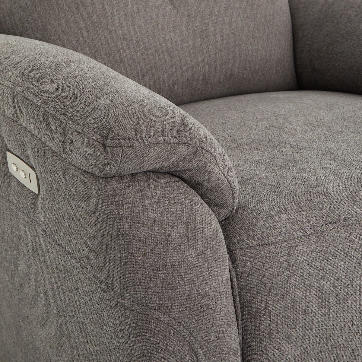 Poltrona Estofada com Relax Elétrico Draco Cinzento-escuro-7