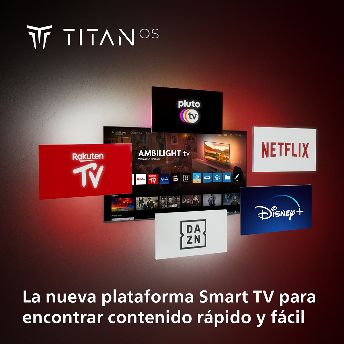 TV LED 126cm (50") Philips Ambilight The One 50PUS8919 UHD 4K, Dolby Vision y Dolby Atmos, Titan OS, Smart TV Gris Antracita-8