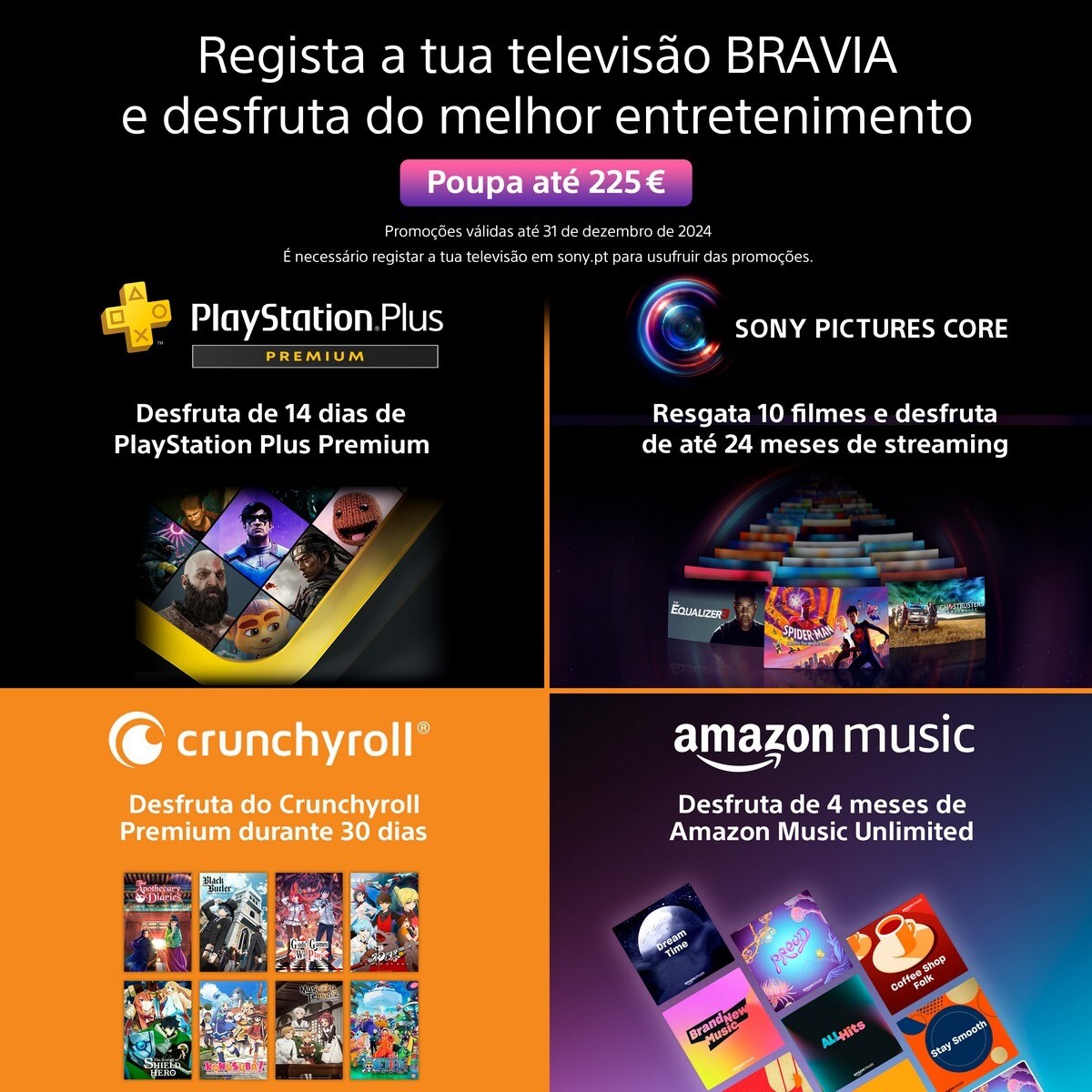 TV OLED 195 cm (77")  Sony XR-77A95L, QD-OLED, XR TRILUMINOS MAX, 4K Ultra HD, Google TV, Eco Pack, BRAVIA Core, Perfeito para PlayStation5 16