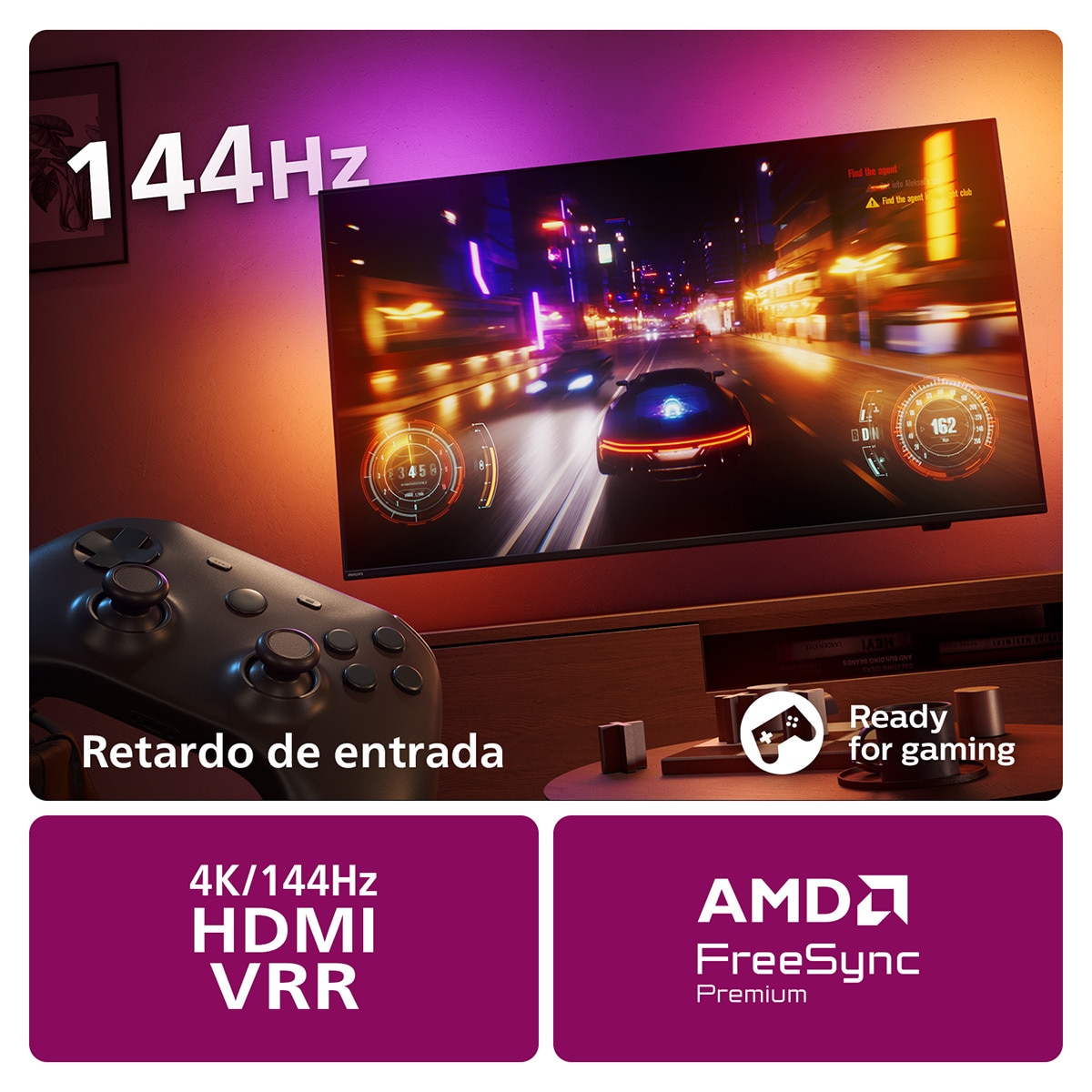 TV LED 164cm (65") Philips Ambilight The One 65PUS8919 UHD 4K, Dolby Vision y Dolby Atmos, Titan OS, Smart TV Gris Antracita-9