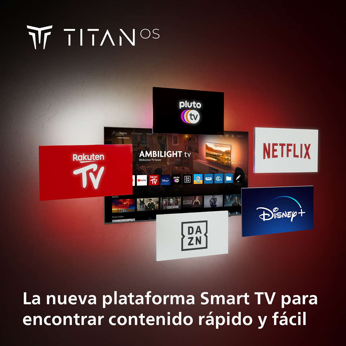 TV LED 164cm (65") Philips Ambilight The One 65PUS8919 UHD 4K, Dolby Vision y Dolby Atmos, Titan OS, Smart TV Gris Antracita-8