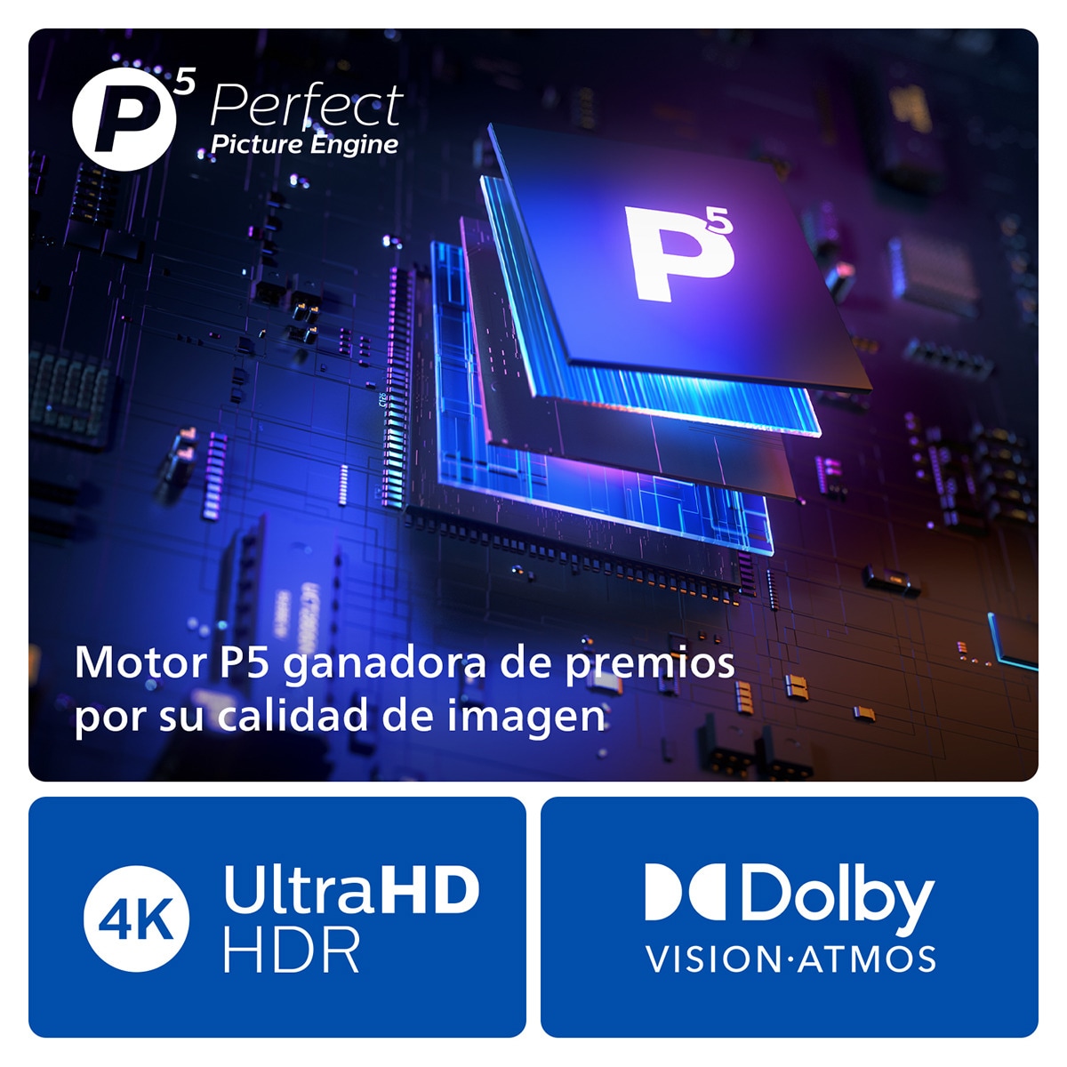 TV LED 164cm (65") Philips Ambilight The One 65PUS8919 UHD 4K, Dolby Vision y Dolby Atmos, Titan OS, Smart TV Gris Antracita-7