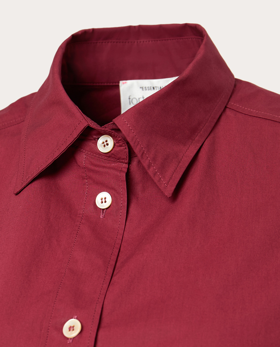 Camisa de algodón Rojo-3