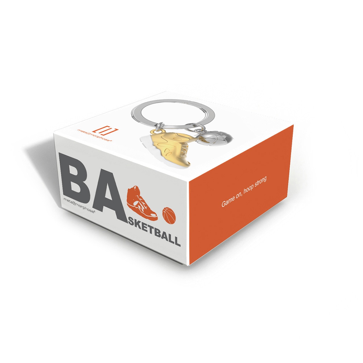 Llavero Metalmorphose zapatilla de basket y pelota colgante 2