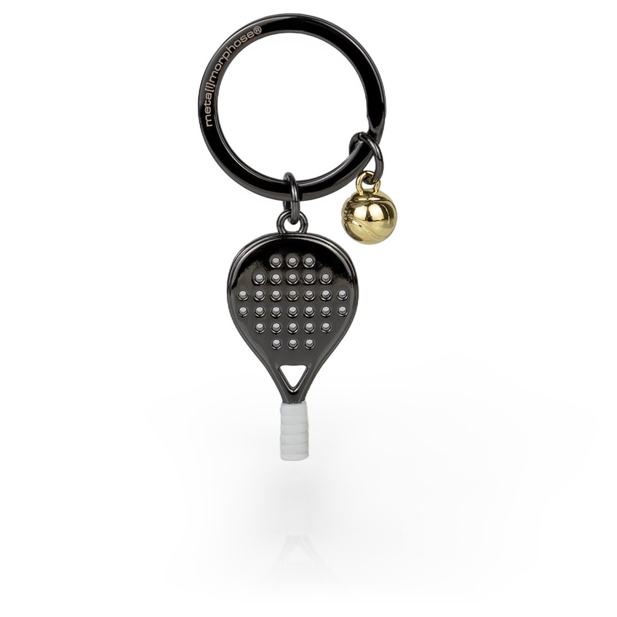 Llavero Metalmorphose pala de padel con pelota colgante 4