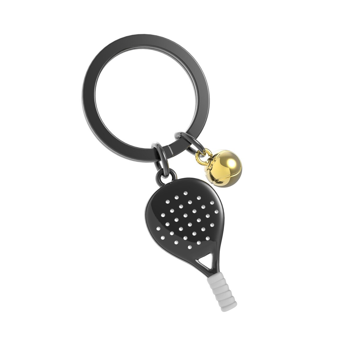 Llavero Metalmorphose pala de padel con pelota colgante 3