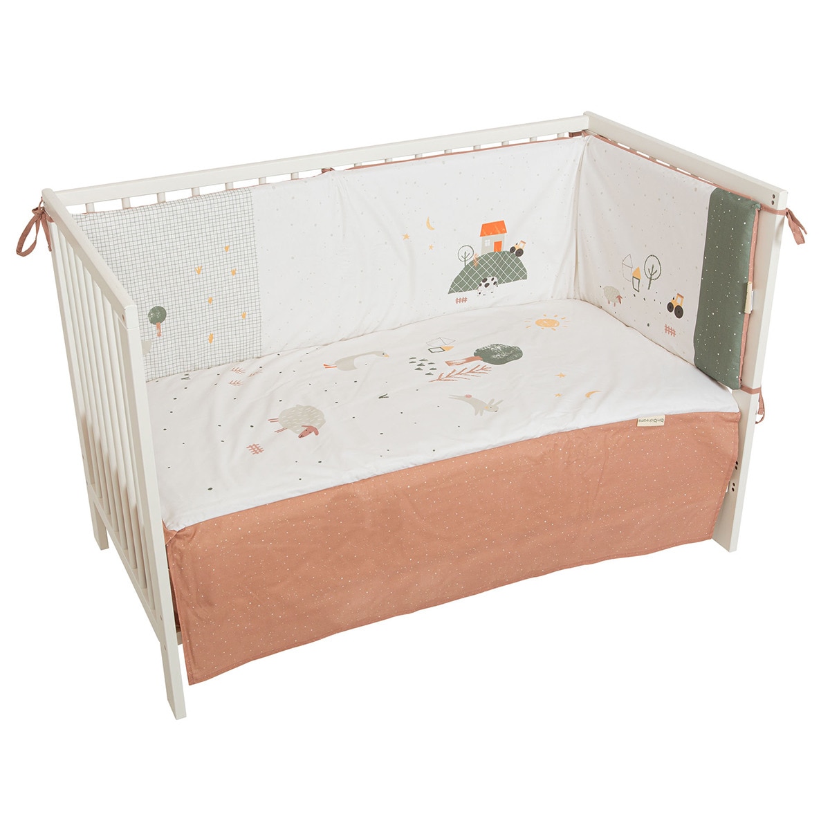 Imagen 0 de Edredón con Protector cuna  Granja chic