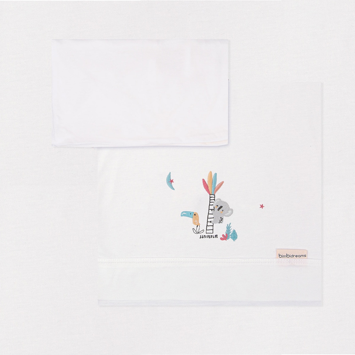 Imagen 0 de Juego de sábanas jersey 3 piezas para minicuna Tucán chic