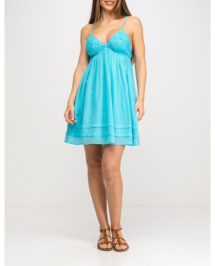 Vestido corto liso