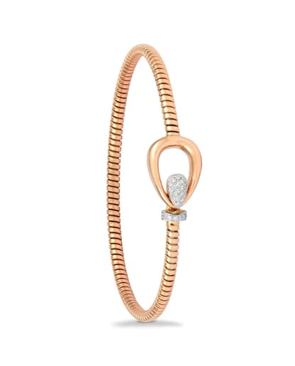 Imagem 0 de Pulseira em Ouro Rosa com Diamantes Brancos