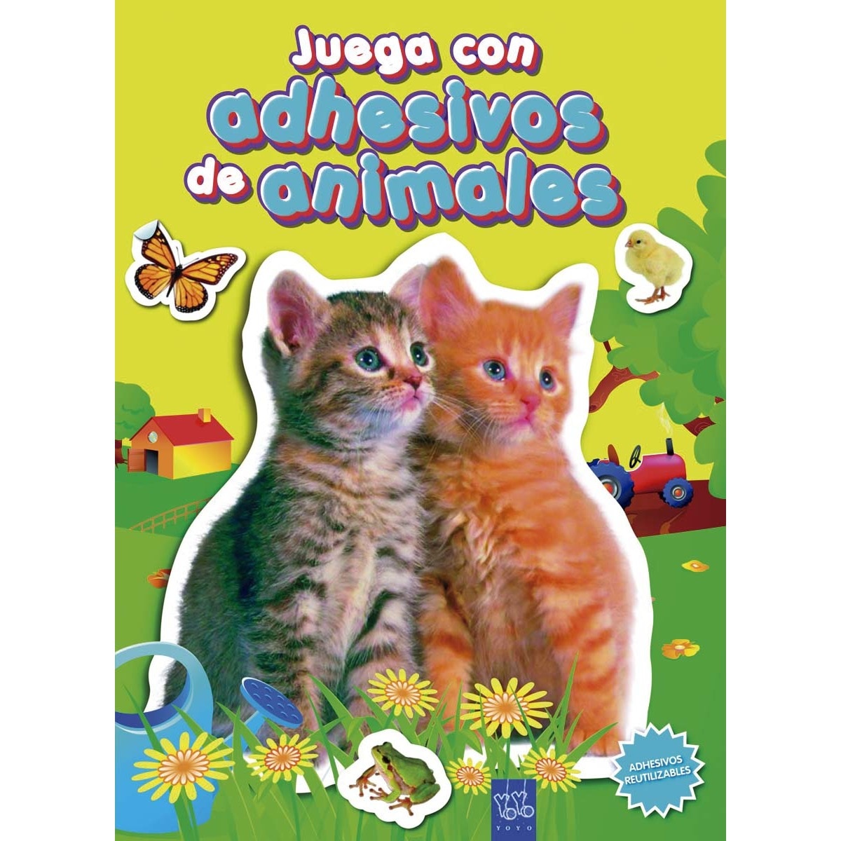 Imagen 0 de Juega con adhesivos de animales (amarillo) (Tapa blanda)