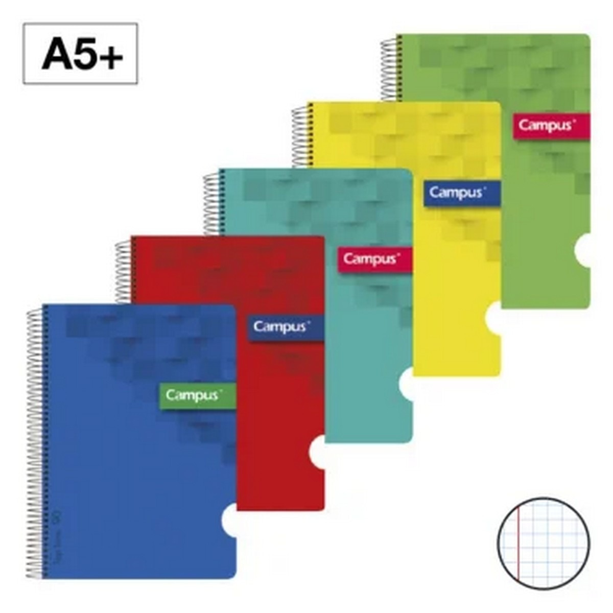 Caderno  Campus A5 Quadriculado 1