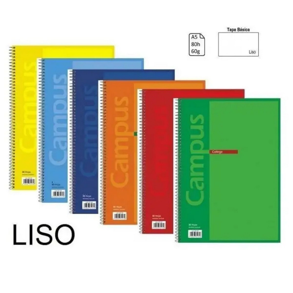 Caderno Campus A5 Folha branca 1