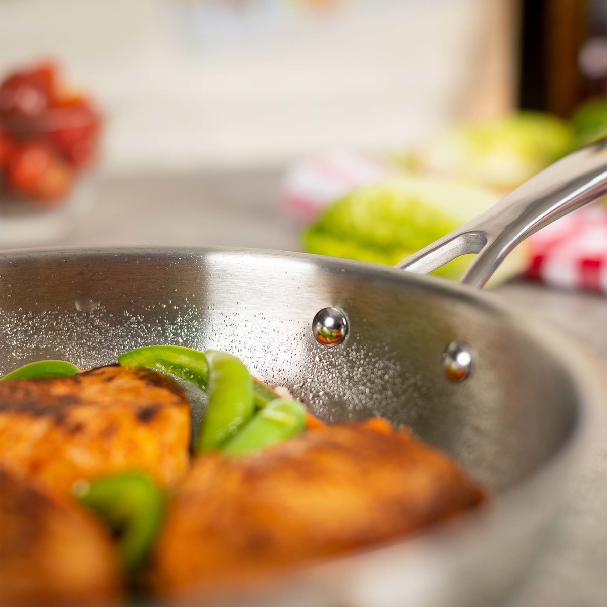 Sartén de acero inoxidable sin antiadherente Allround Kuhn Rikon Acero-5