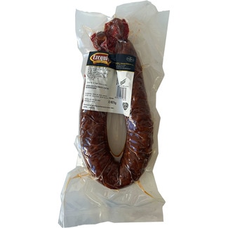 chorizo de herradura picante extra al vacío sin gluten peso aproximado pieza 425 g - Ezequiel
