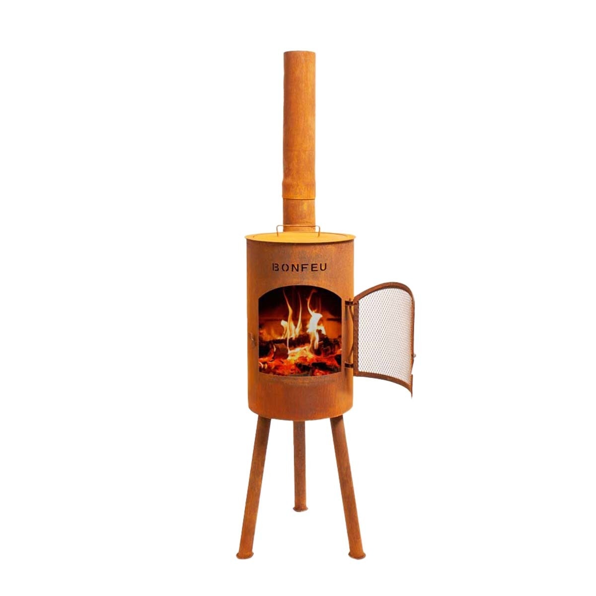 Imagen 0 de Chimenea de Leña Exterior Bongiano S Corten