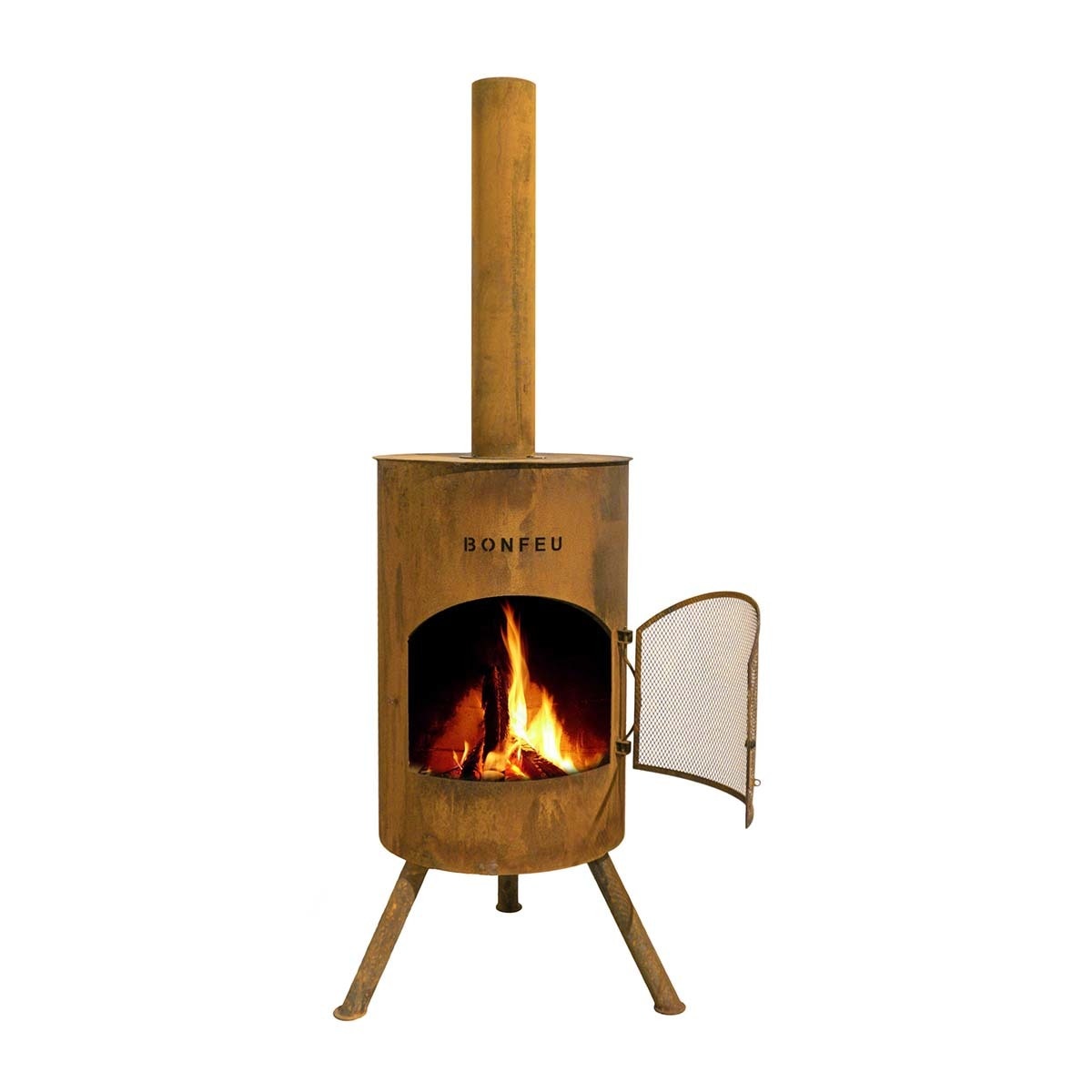Imagen 0 de Chimenea de Leña Exterior Bonton 40 Corten