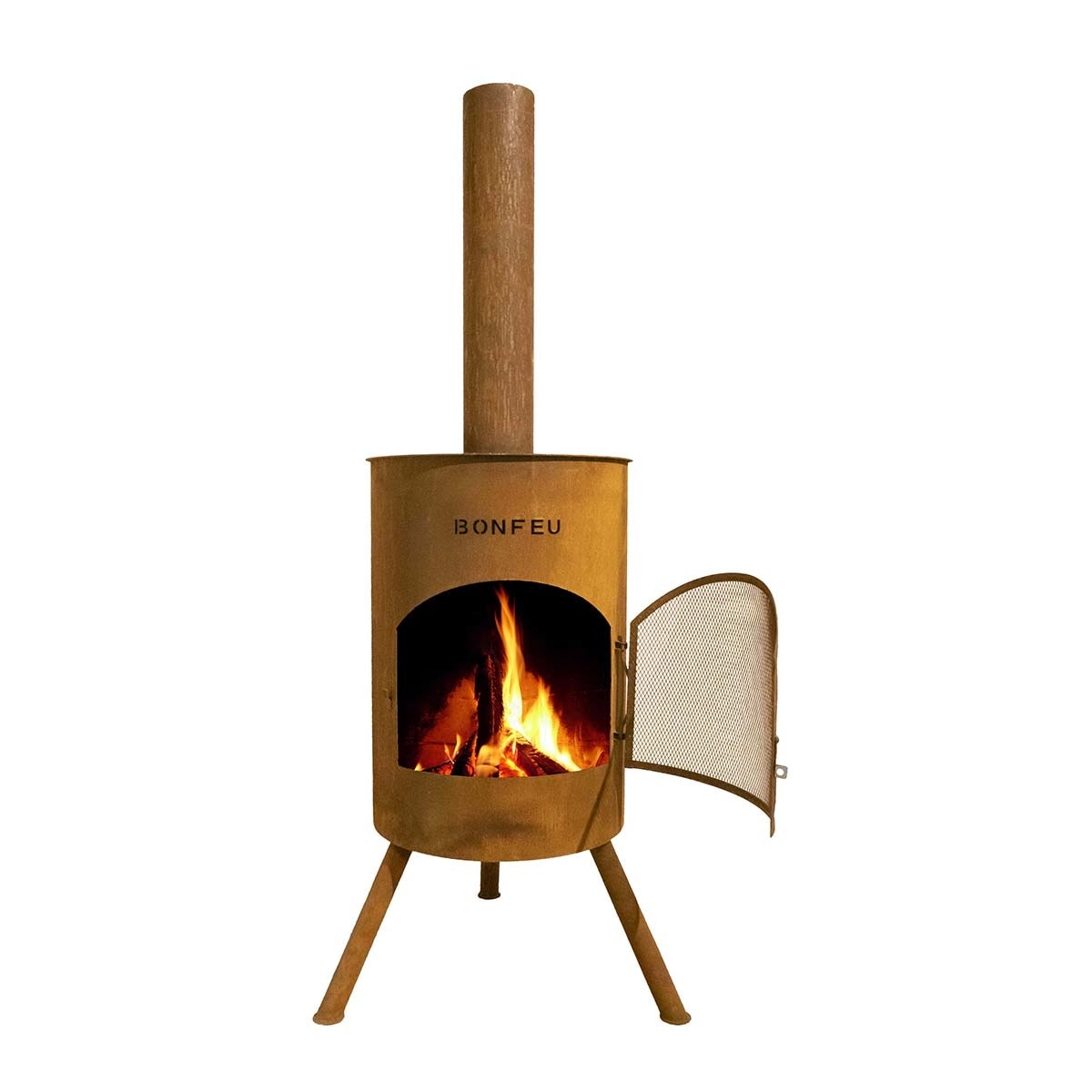 Imagen 0 de Chimenea de Leña Exterior Bonton 50 Corten