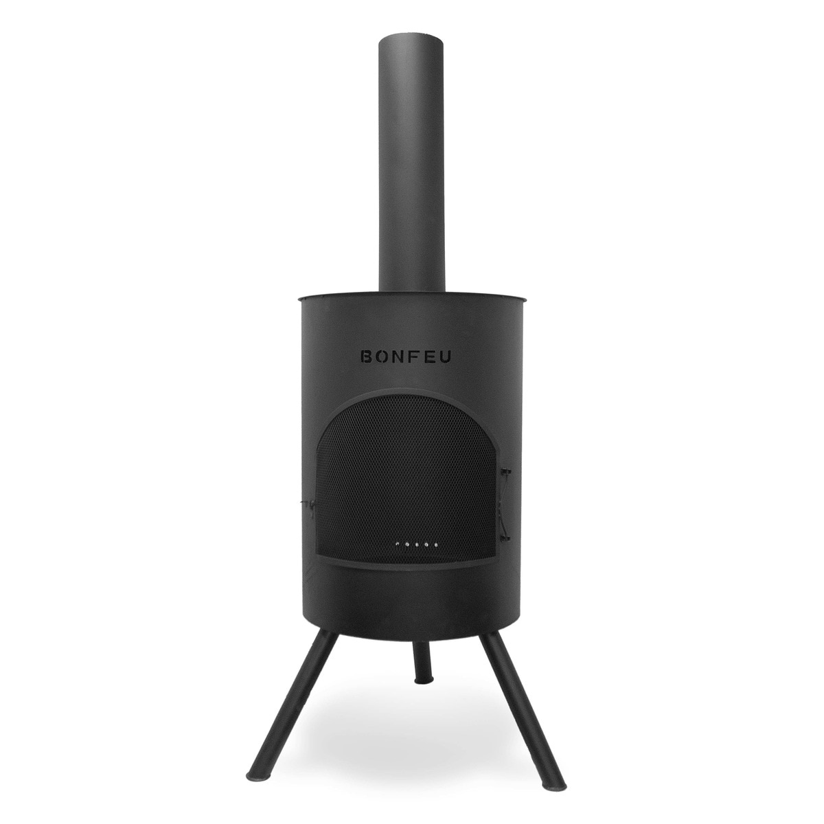 Chimenea de Leña Exterior Bonton 60 Black Negro-2