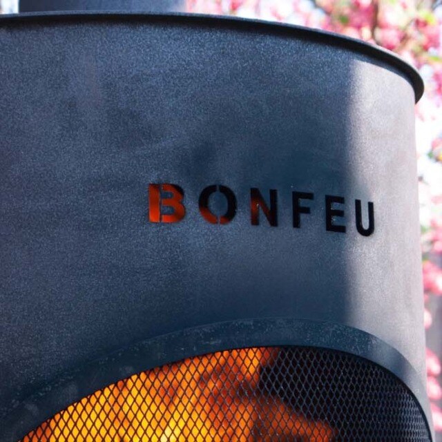 Chimenea de Leña Exterior Bonton 60 Black Negro-8