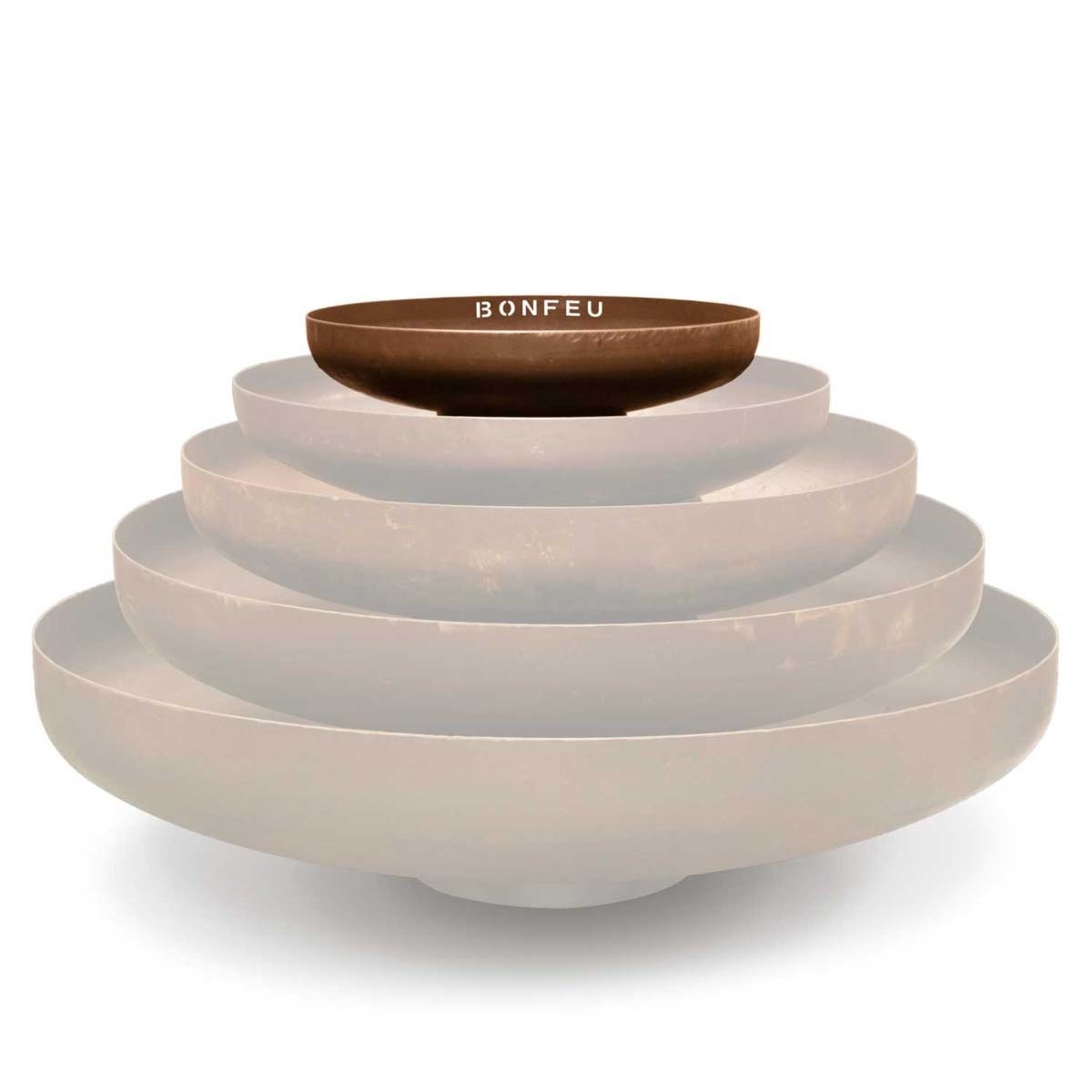 Brasero de Leña Bonbowl Acero Corten Ø 60 cm Óxido-3