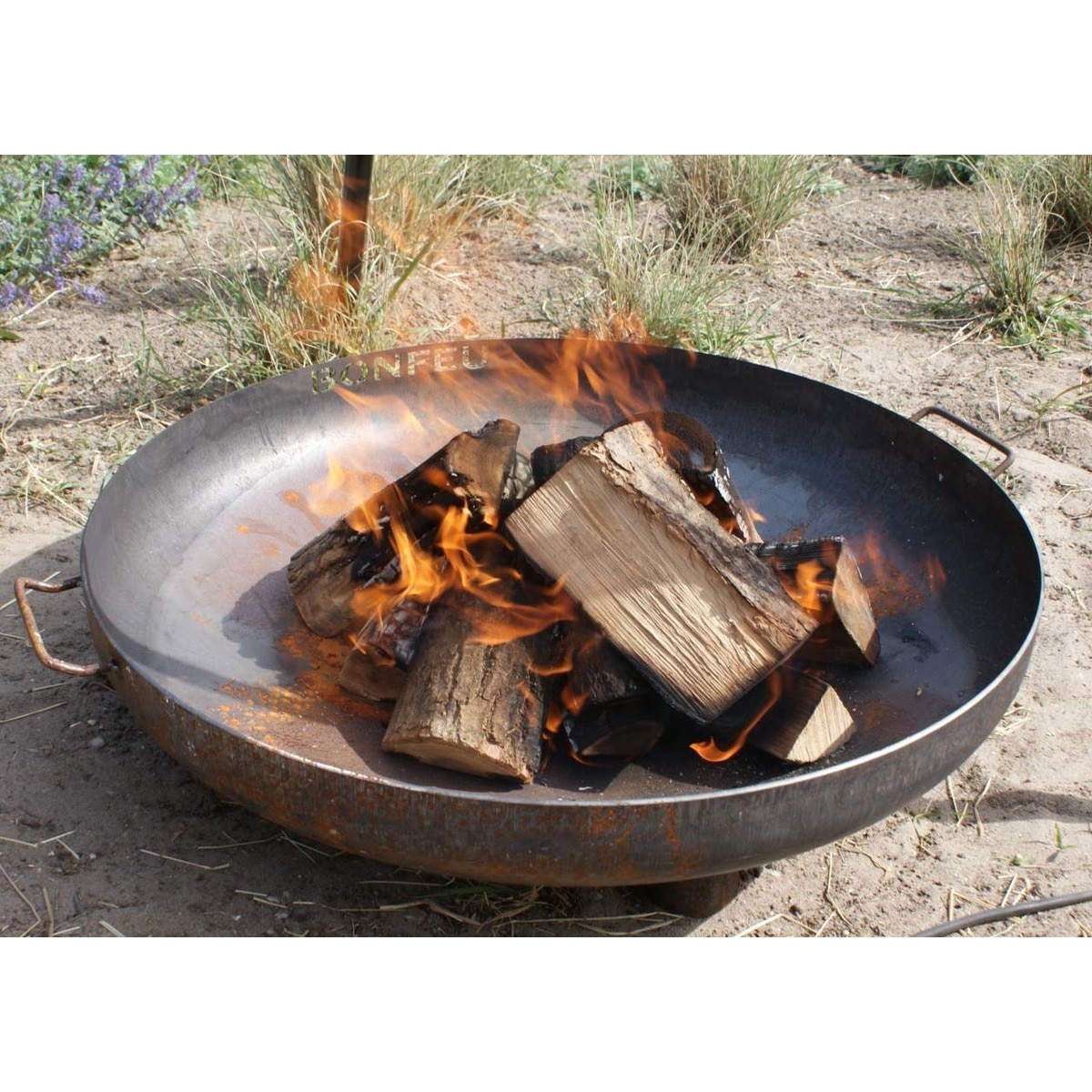 Brasero de Leña Bonbowl Plus Acero Corten Ø 60 cm Óxido-7