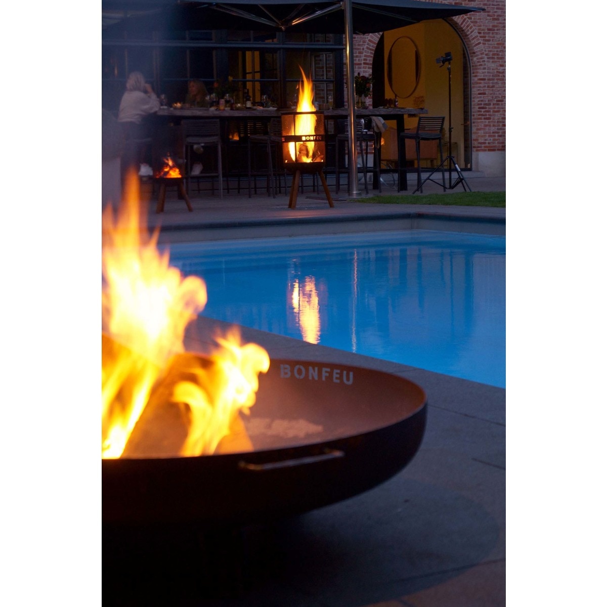 Brasero de Leña Bonbowl Plus Acero Corten Ø 80 cm Óxido-8