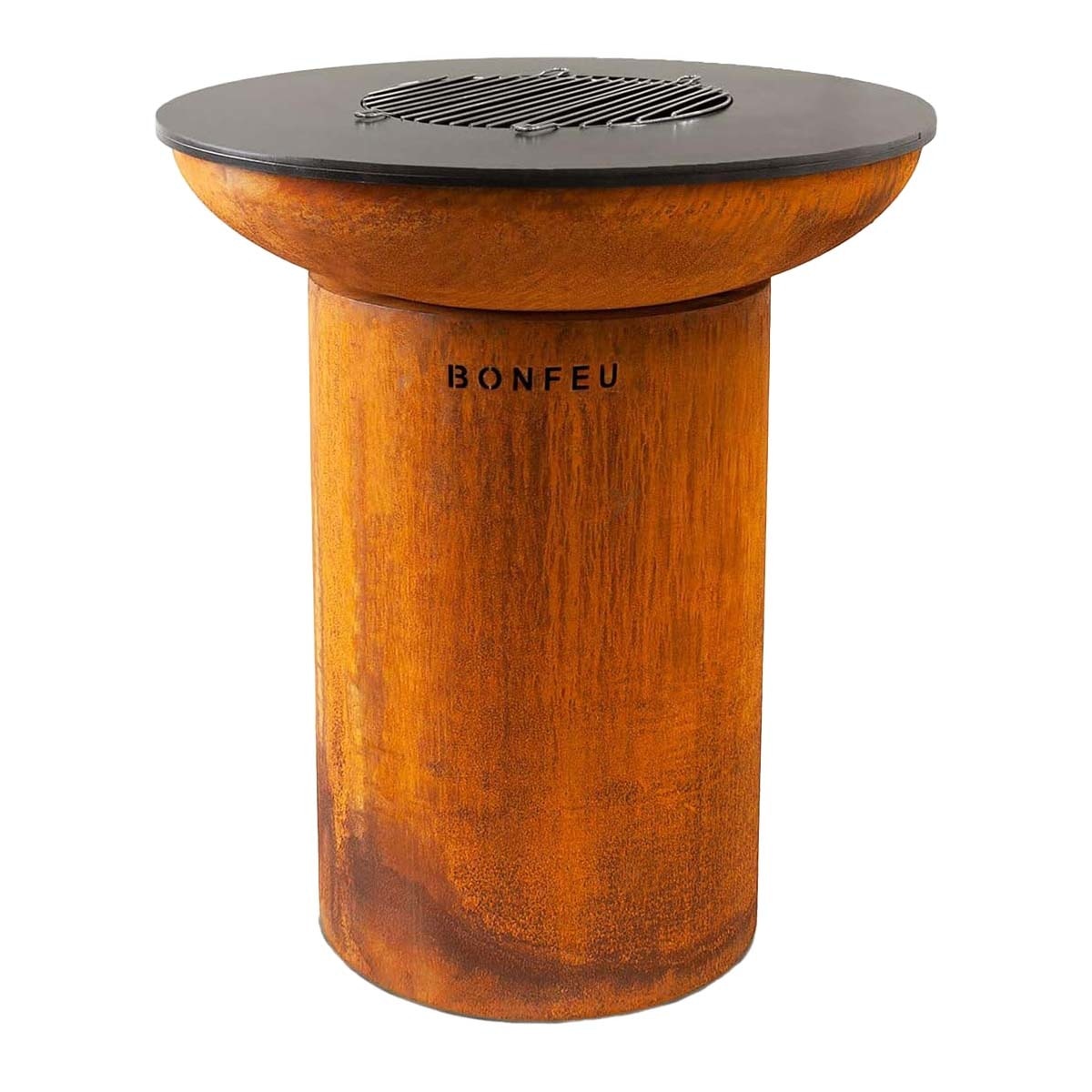 Chimenea de Leña Exterior Bonbiza Corten Óxido-1