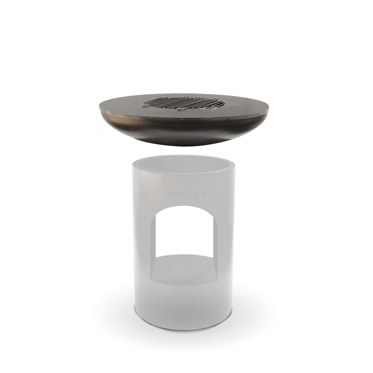 Chimenea de Leña Exterior Bonbiza Open Black Negro-4