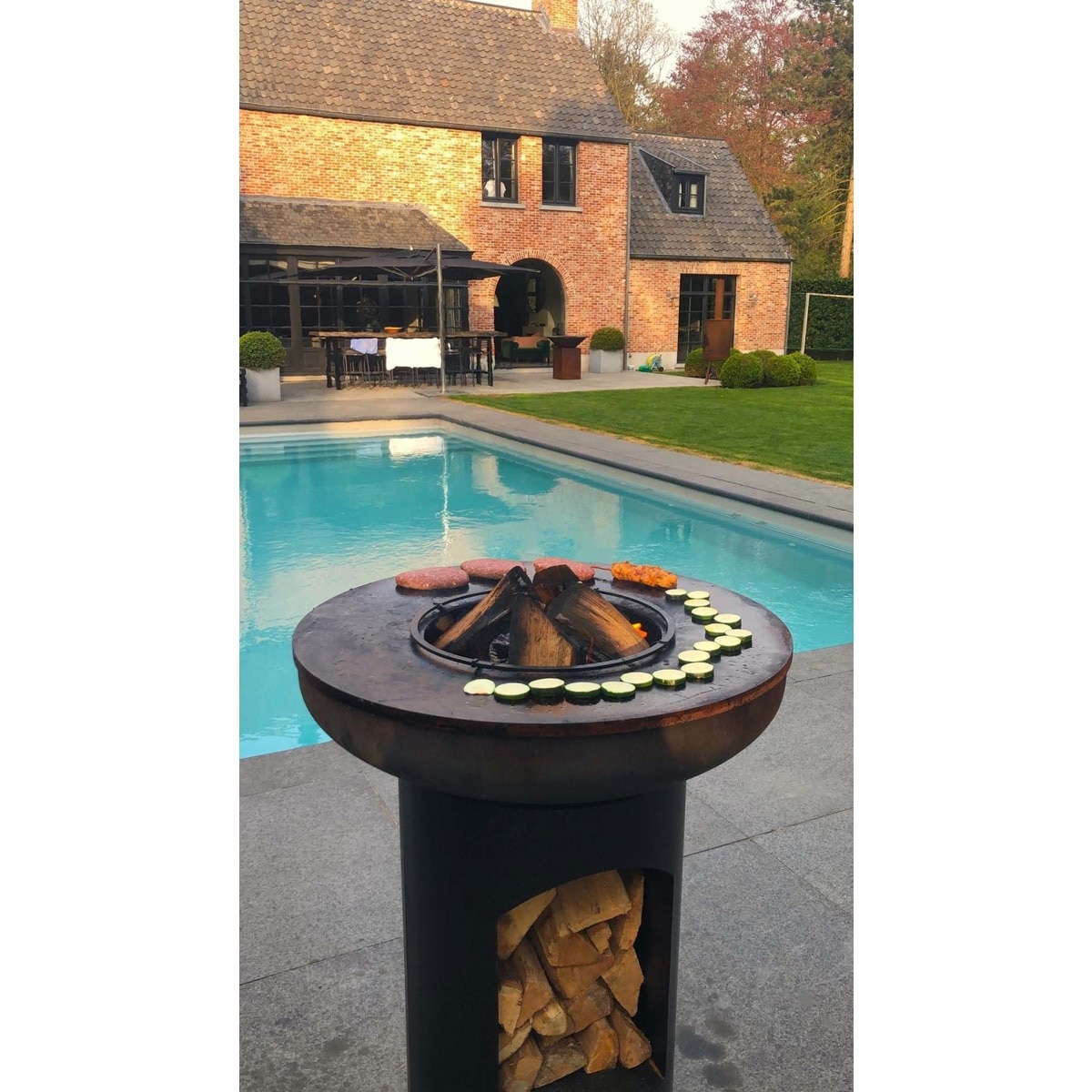 Chimenea de Leña Exterior Bonbiza Open Black Negro-6