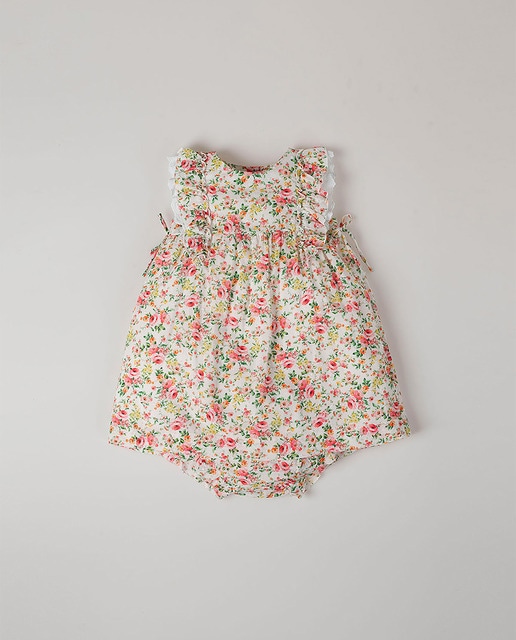 Imagen 0 de Mini con braguita floral detalle volantes de bebé niña