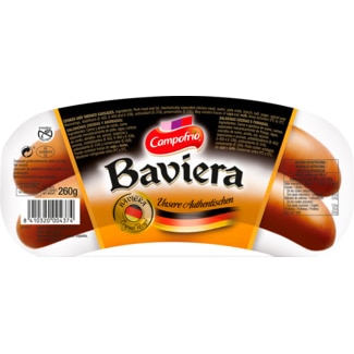 Salsichas Baviera embalagem 260 g - Campofrio