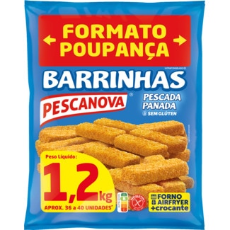 Barrinhas de Pescada Panadas embalagem 1,2 kg - Pescanova
