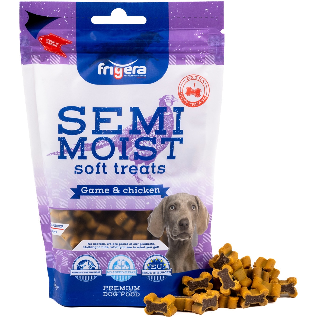 Snack Semi Húmido Caça e Frango embalagem 165 g