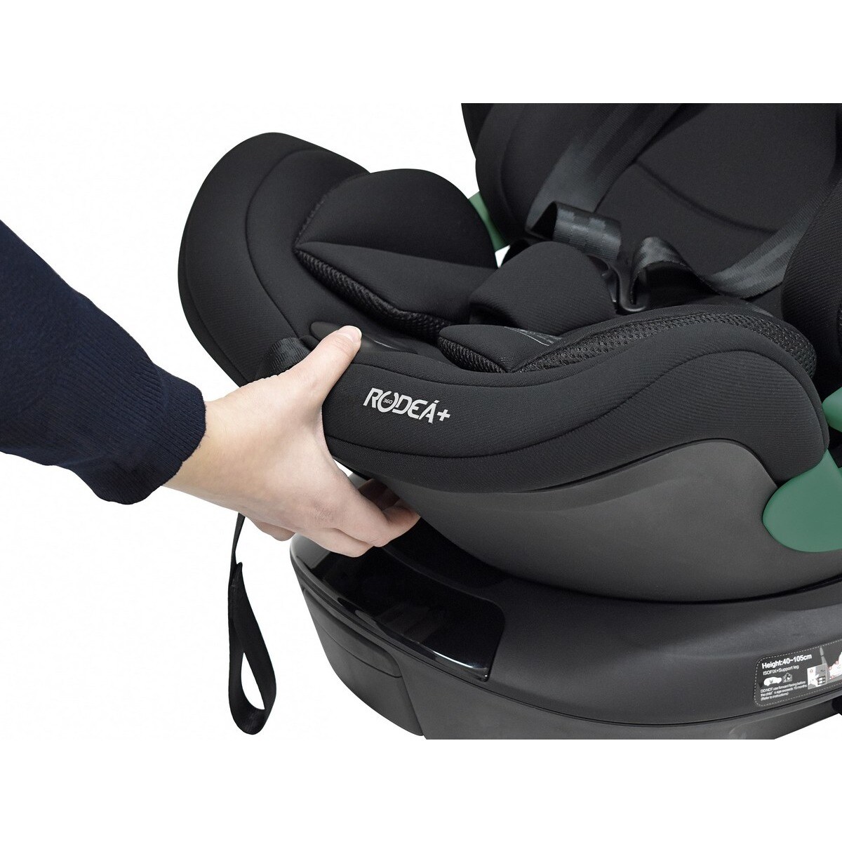 Cadeira auto RODEÁ+ Grupo 0+ 1/2/3 (i-Size) Preto-3