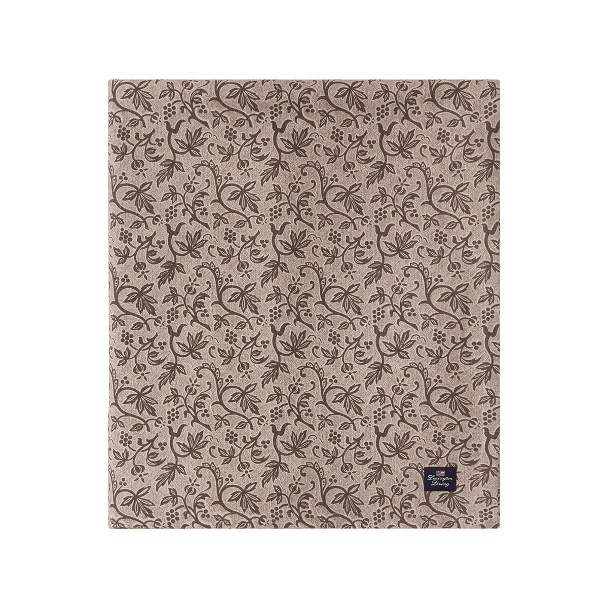 Toalha de Mesa de Algodão Reciclado Living F24 Castanho-2