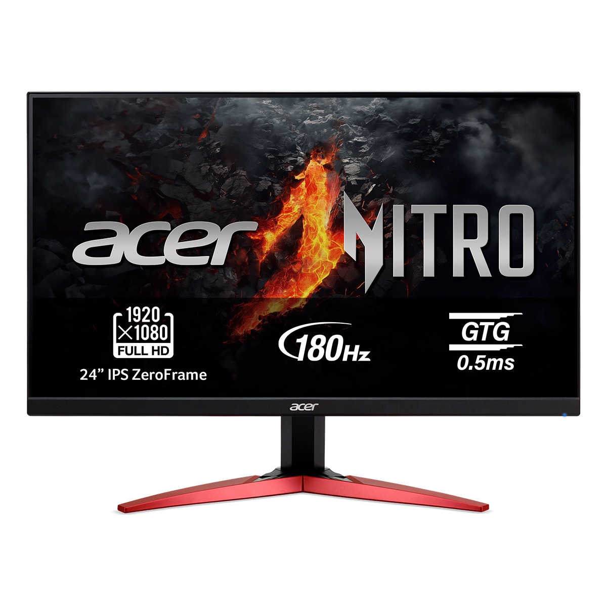 Monitor PC Gaming 60 cm (23,8") Acer KG241YM3BMIIPX, 180Hz Full HD, HDR 10, AMD FreeSync Premium, con altavoces Negro-1