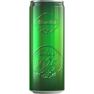 cerveza rubia extra lata 33 cl - Alhambra Reserva 1925