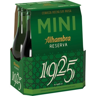 cerveza rubia extra pack 6 botellas 22,50 cl Formato Mini - Alhambra Reserva 1925