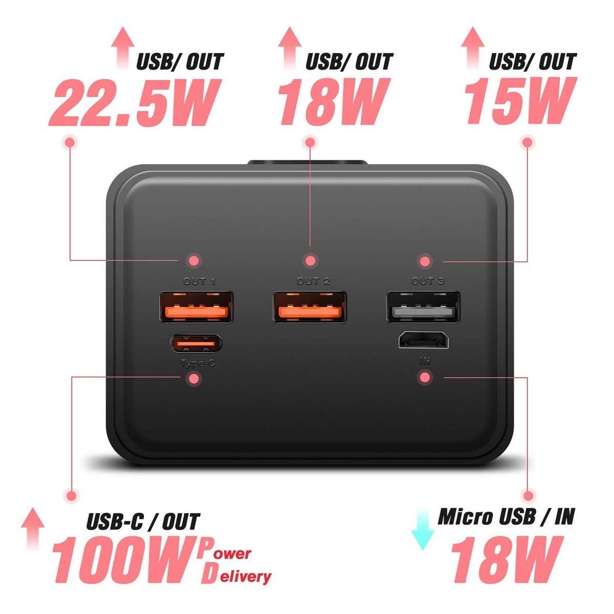 Recondicionado - Grade A - Powerbank Swissten, 50000 mAh - Preto 4