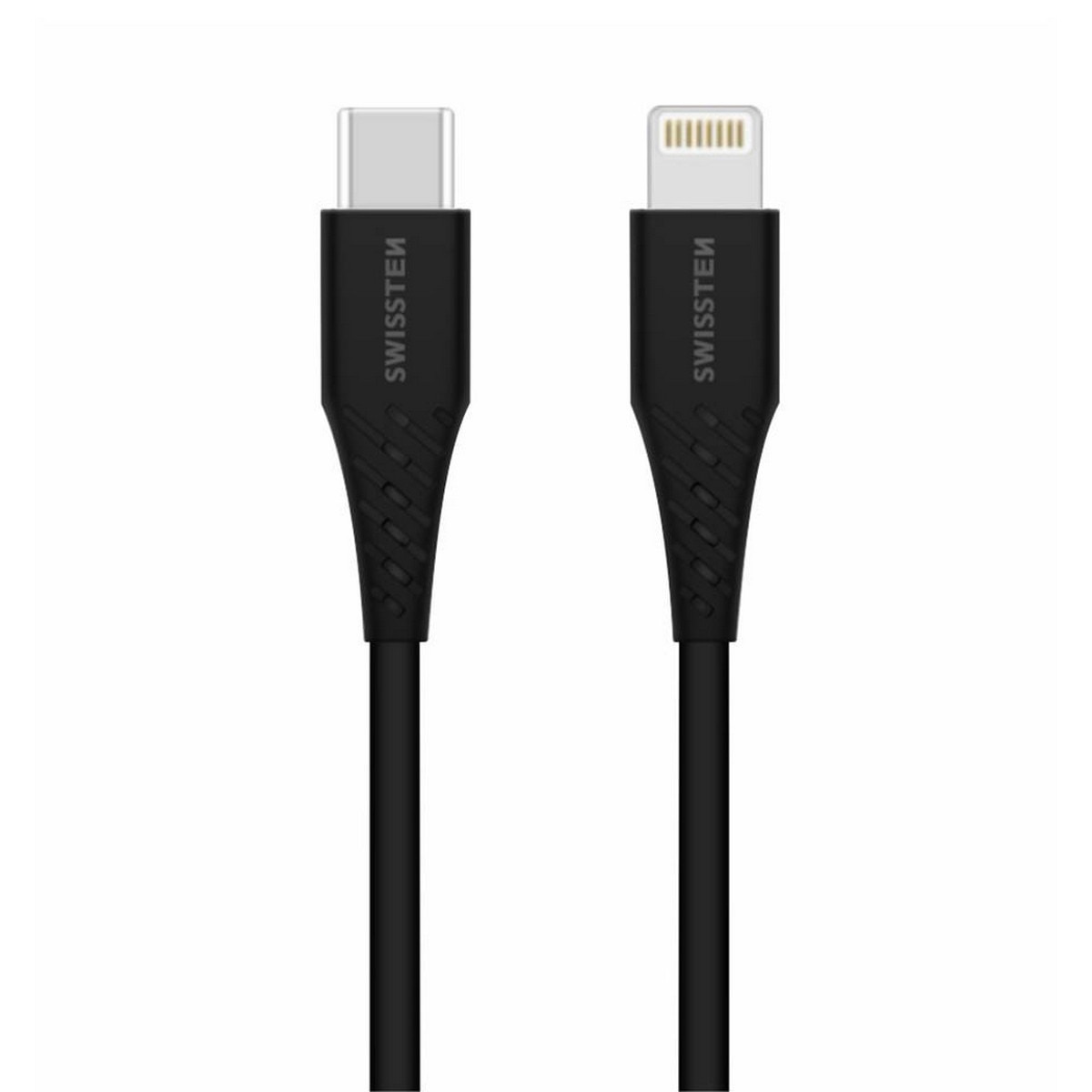 Imagem 0 de Cabo Swissten Basic USB-C para Lightning 3A 0.4m - Preto