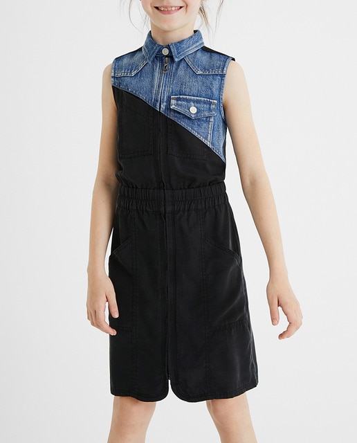 Imagen 0 de Vestido camisero bimateria