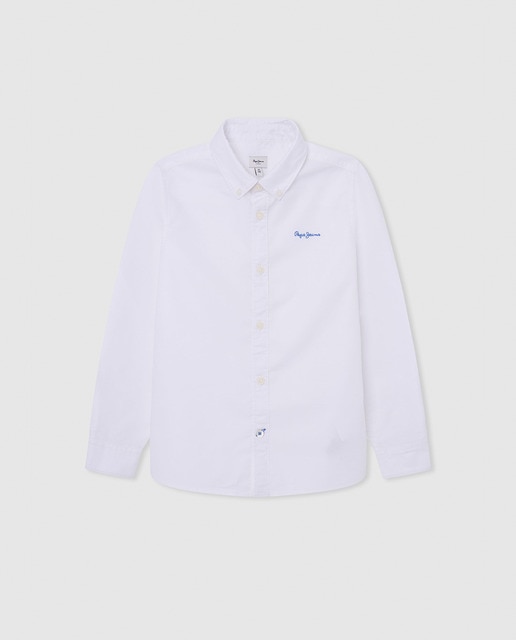 Imagen 0 de Camisa Oxford con logo para niño