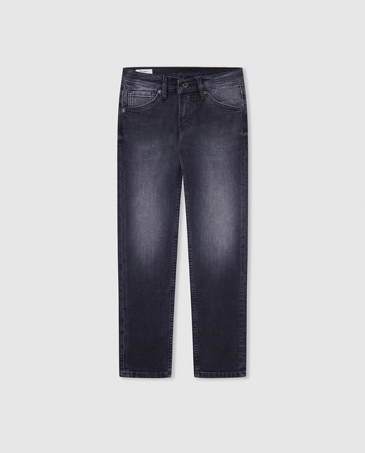 Imagen 0 de Pantalón denim slim fit de tiro medio para niño